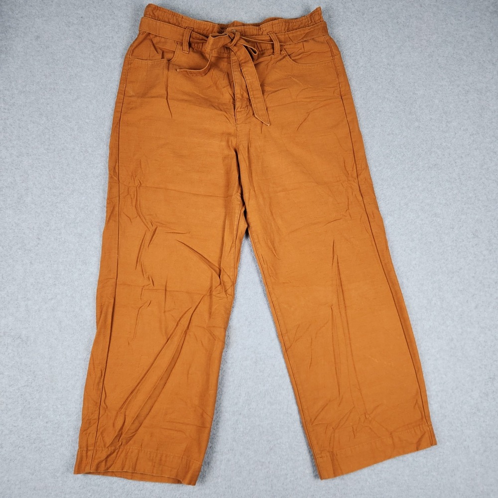 J.Crew Pants Womens 10 Brown High Rise Utility Modern Stretch Paperbag Waist